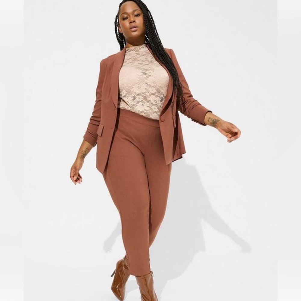 Torrid brown suit jacket